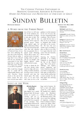 Parish Bulletin 31.05.20.Pub