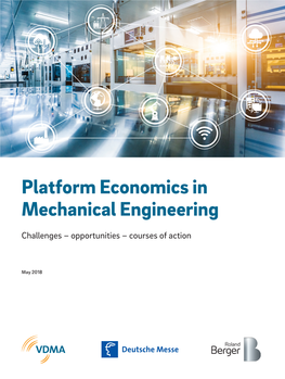 Platform Economics in Mechanical Engineering