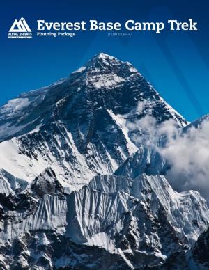 Everest Base Camp Trek Planning Package (17,598 Ft/5,364 M) Trekker Information