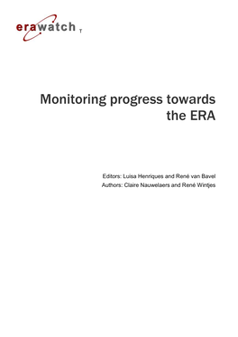 Monitoring Progress Towards the ERA