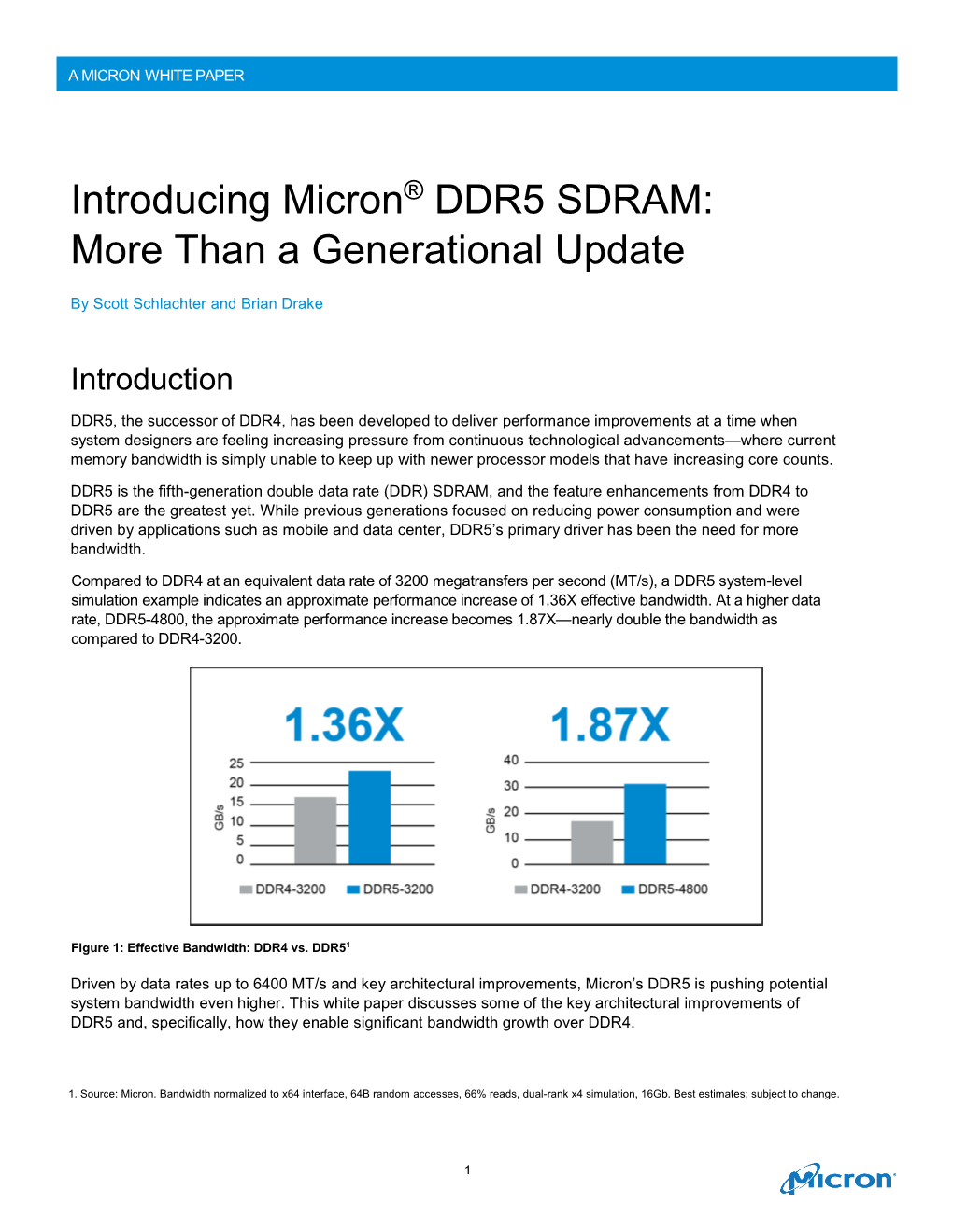 Introducing Micron DDR5 SDRAM: More Than a Generational Update