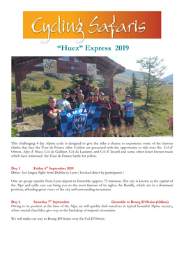 Huez” Express 2019