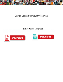 Boston Logan Sun Country Terminal