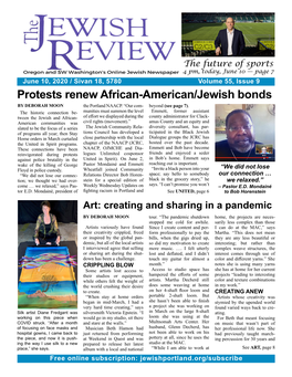 Protests Renew African-American/Jewish Bonds by DEBORAH MOON the Portland NAACP