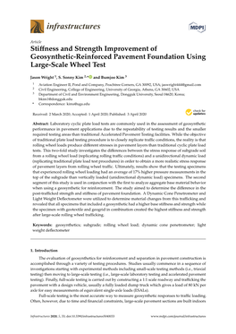 Stiffness and Strength Improvement of Geosynthetic-Reinforced Pavement