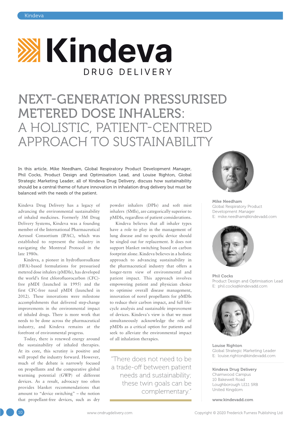 Next-Generation Pressurised Metered Dose Inhalers: a Holistic, Patient-Centred Approach to Sustainability