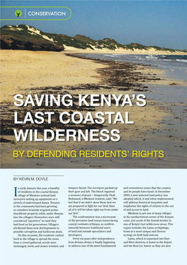 Saving Kenya's Last Coastal Wilderness by Defending