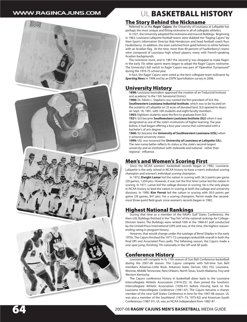 Section VI: Basketball History