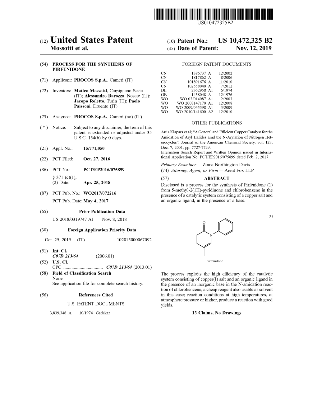 ( 12 ) United States Patent