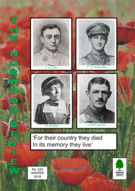 'For Their Country They Died in Its Memory They Live'