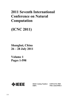 2011 Seventh International Conference on Natural Computation