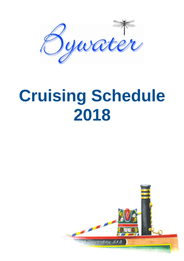 Cruising Schedule 2018