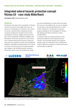 Integrated Natural Hazards Protection Concept Vitznau LU - Case Study Altdorfbach