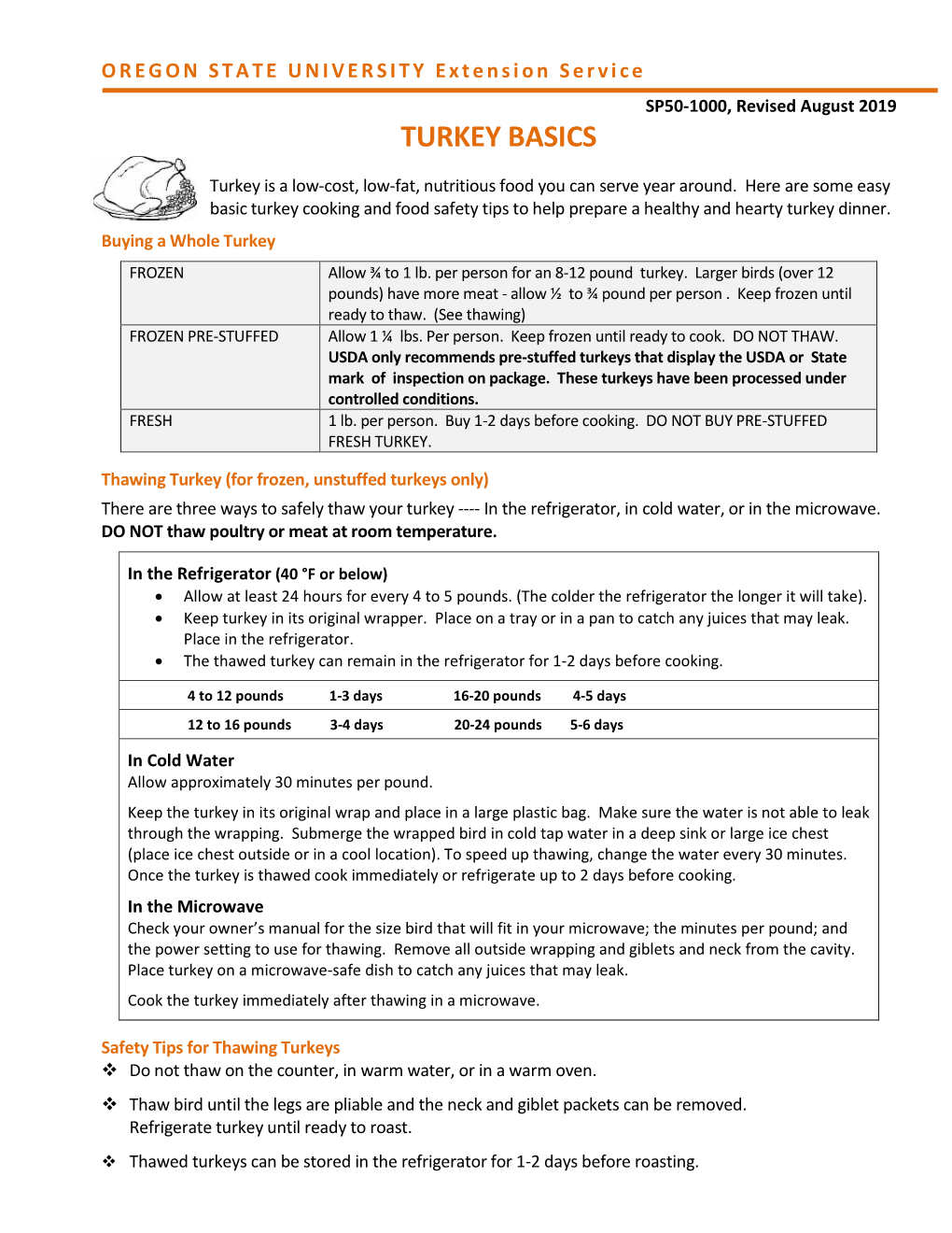 Turkey Basics