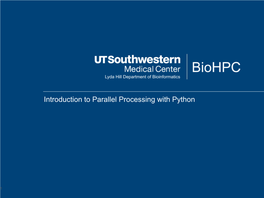 Introduction to Parallel Processing with Python