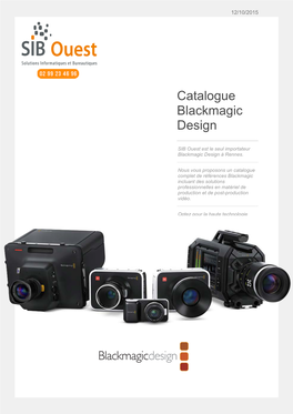 Catalogue Blackmagic Design