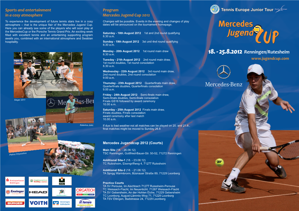 Mercedes Jugend Cup Flyer 2012 Englisch.Indd