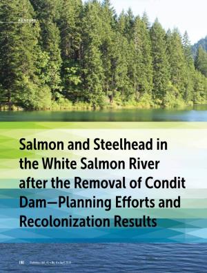 Salmon and Steelhead in the White Salmon River After the Removal of Condit Dam—Planning Efforts and Recolonization Results