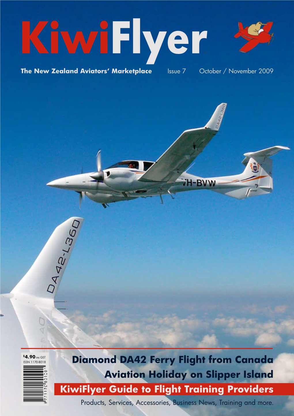 Diamond DA42 Ferry Flight from Canada Aviation Holiday on Slipper