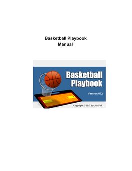 Basketball Playbook Manual Basketball Playbook 012 Introduction