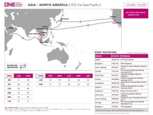 ASIA – NORTH AMERICA | FP2: Far East Pacific 2 Last Update : 1-Apr-2020