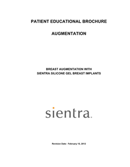 Patient Educational Brochure Augmentation