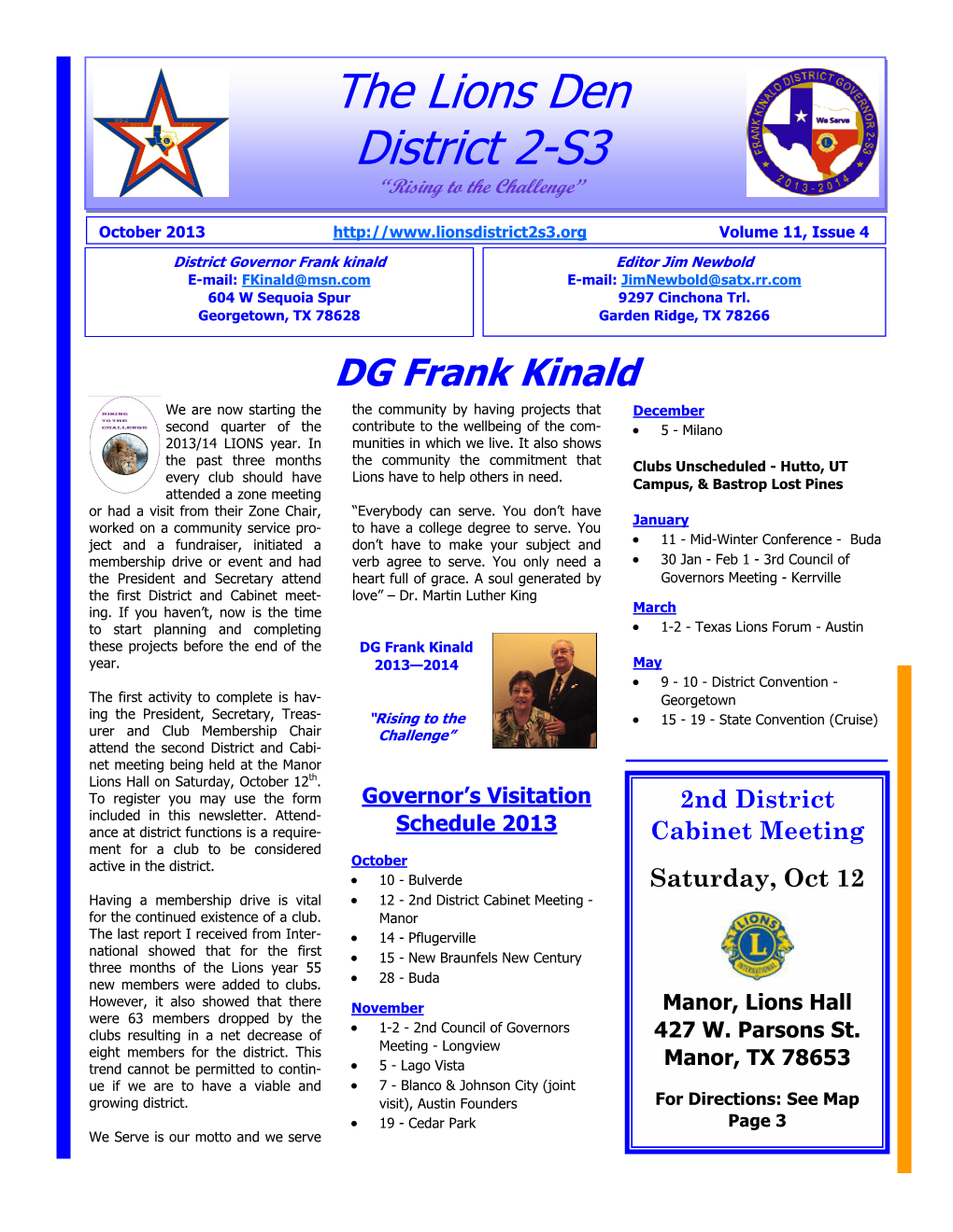 1 Newsletter-October 2013