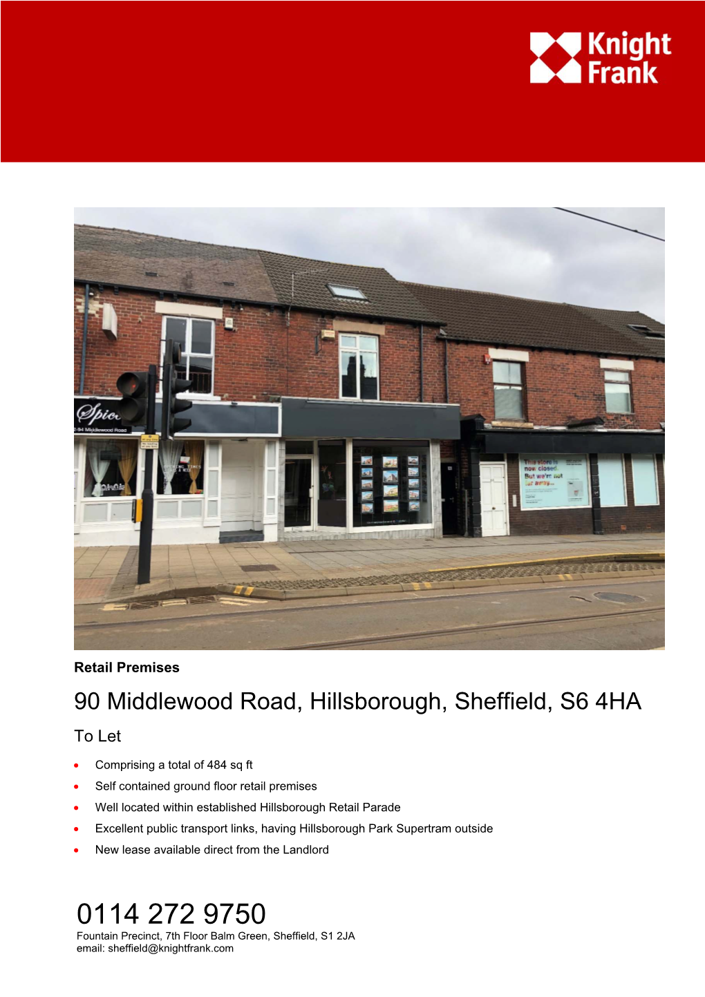 90 Middlewood Road, Hillsborough, Sheffield, S6 4HA to Let