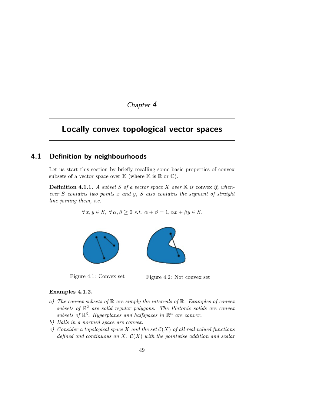 Locally Convex Topological Vector Spaces