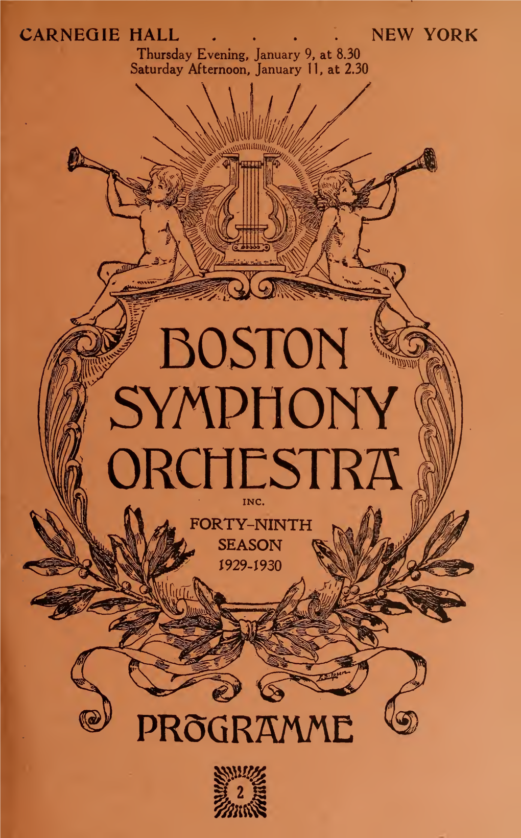 Boston Symphony Orchestra Concert Programs, Season 49,1929-1930