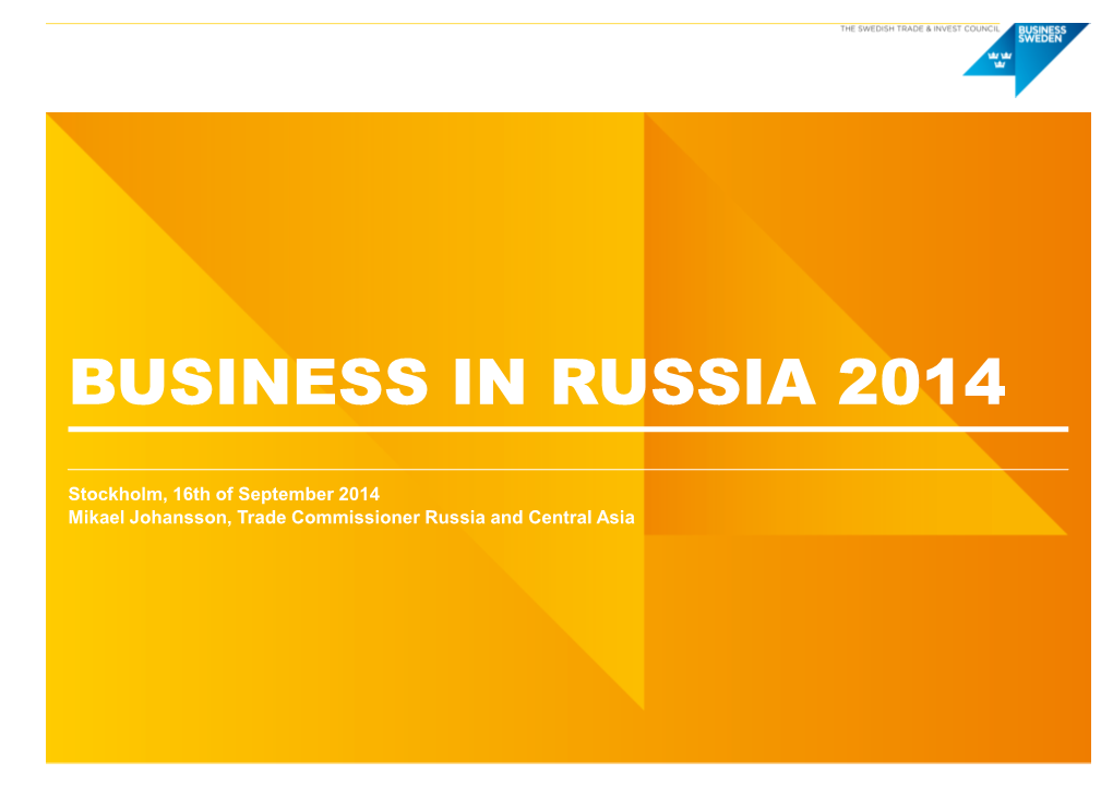 Business in Russia 2014