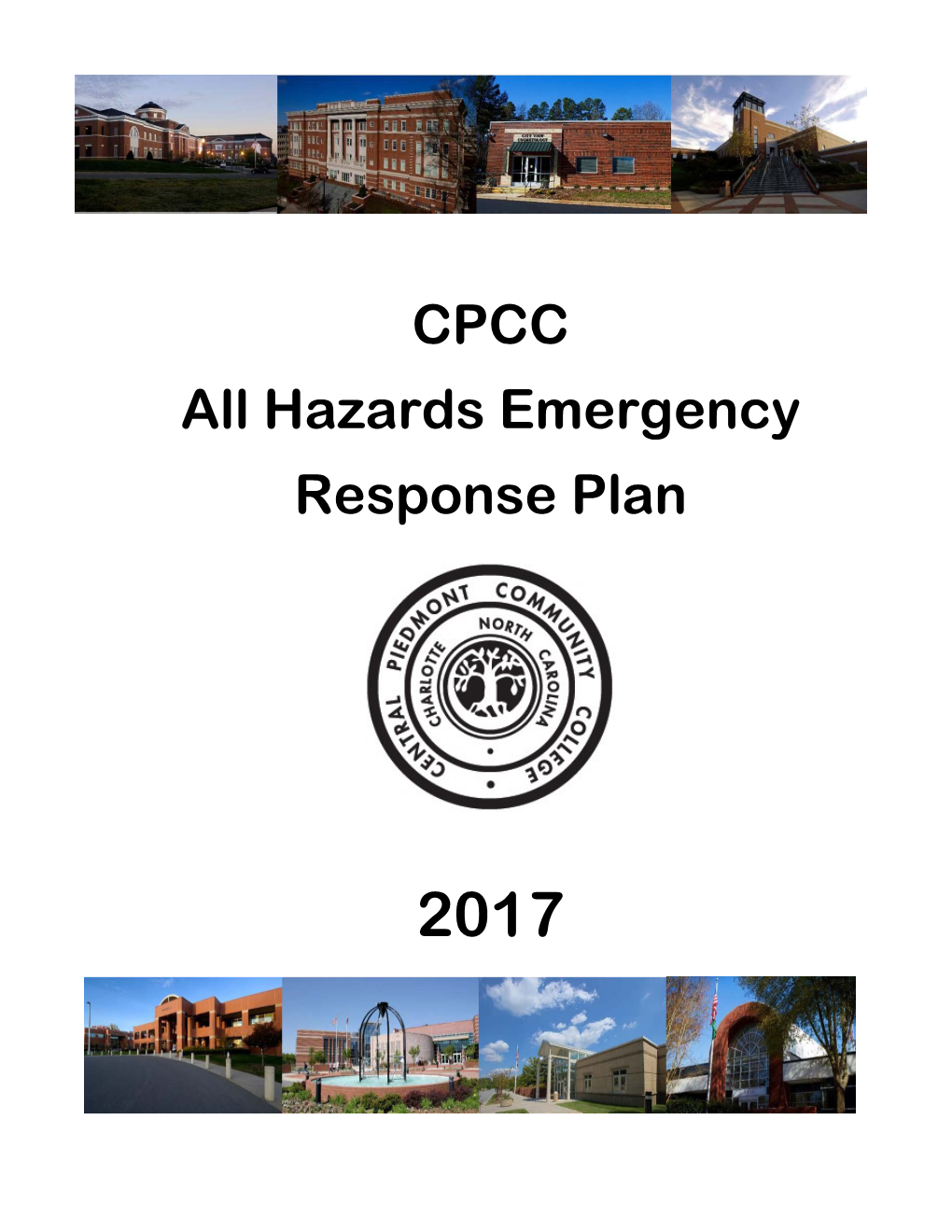 CPCC All Hazards Emergency Response Plan