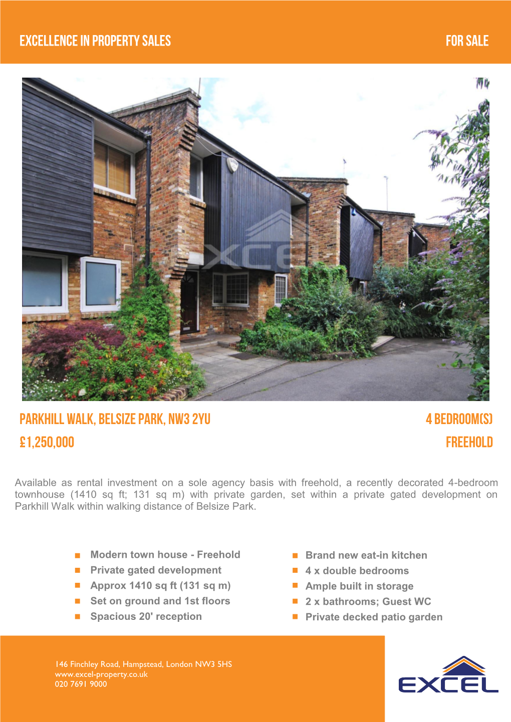 £1,250,000 Excellence in Property Sales for Sale