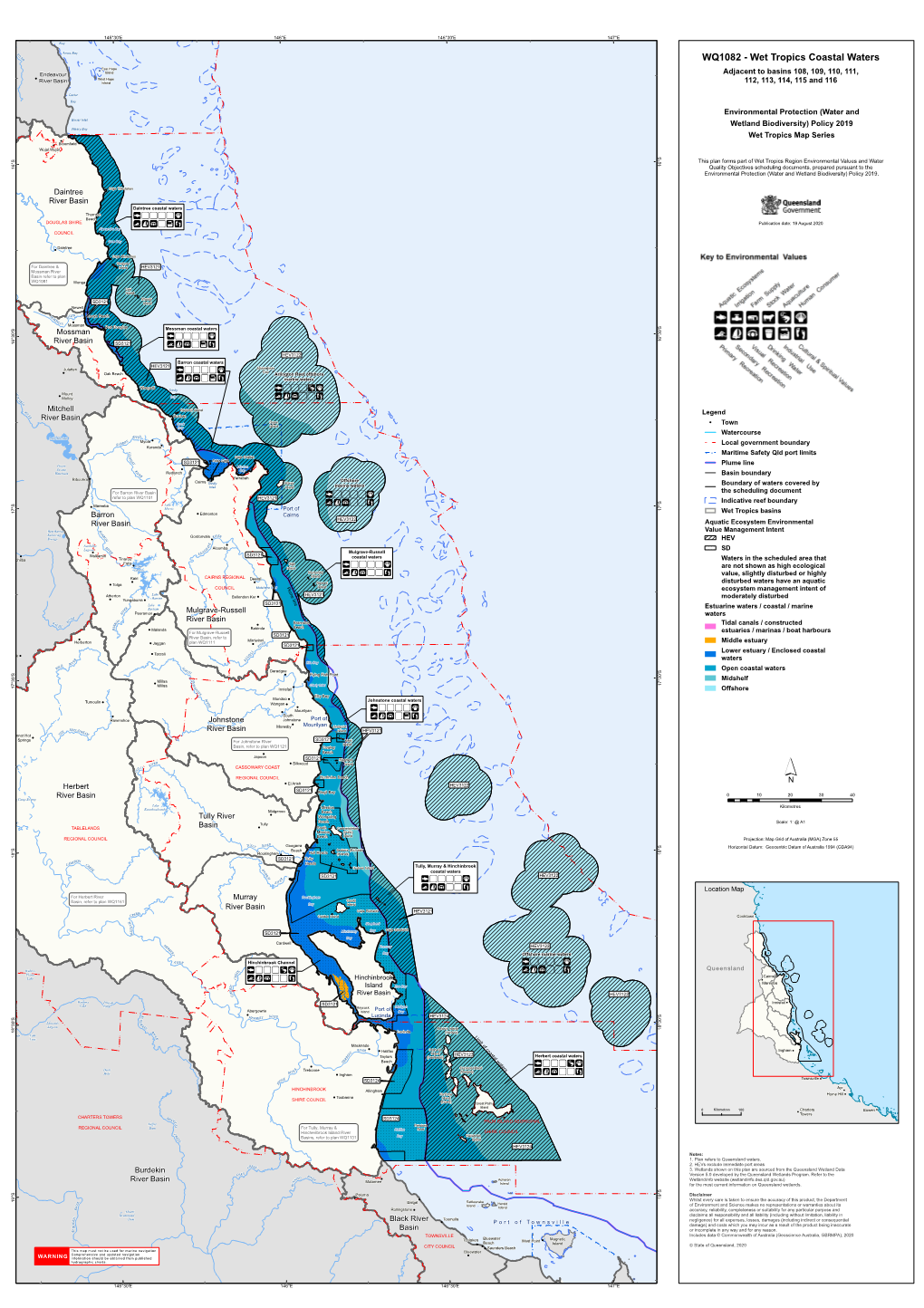 WQ1082 Wet Tropics Coastal Waters Plan for Environmental Values And