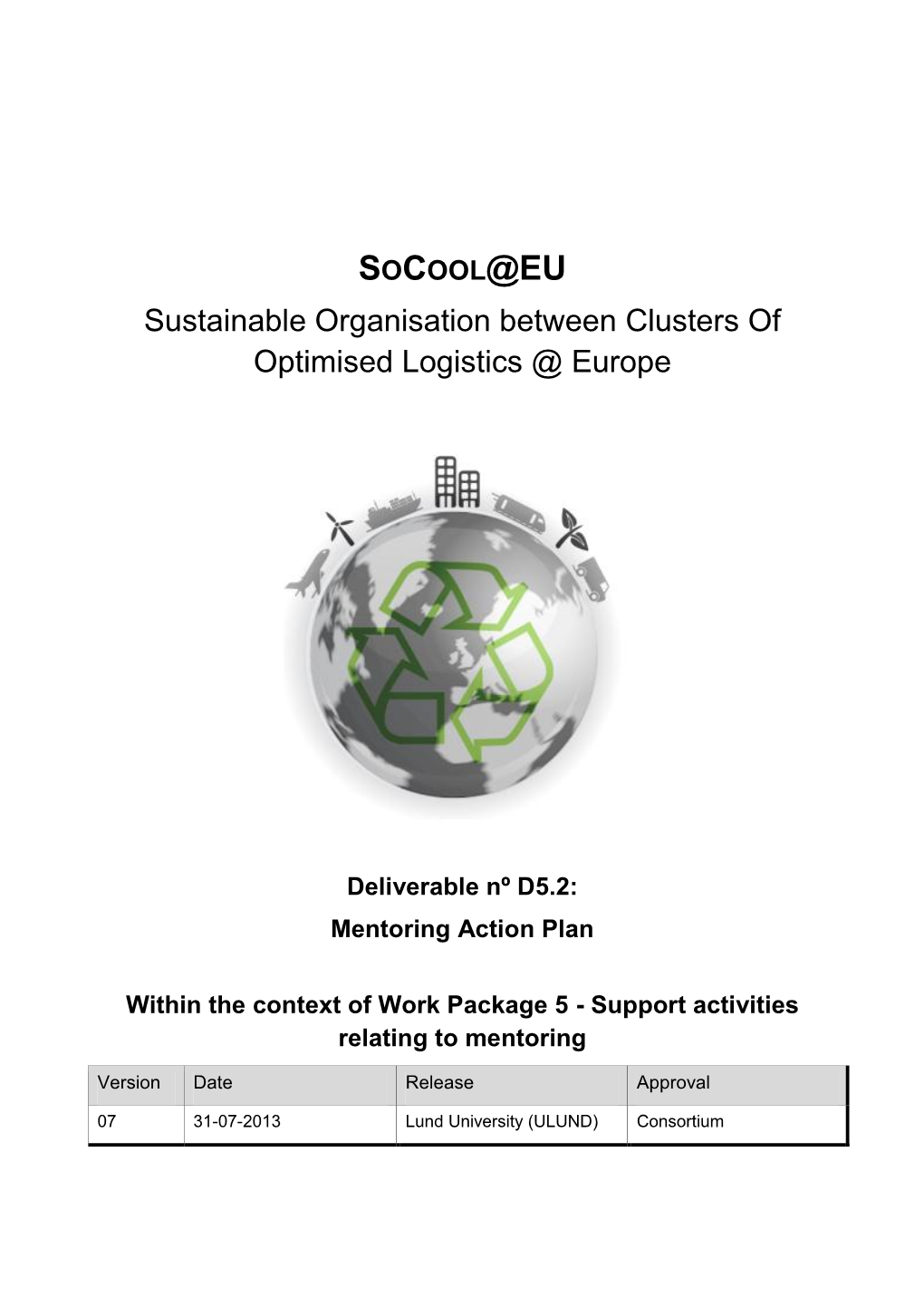 Socool@EU Mentoring Action Plan
