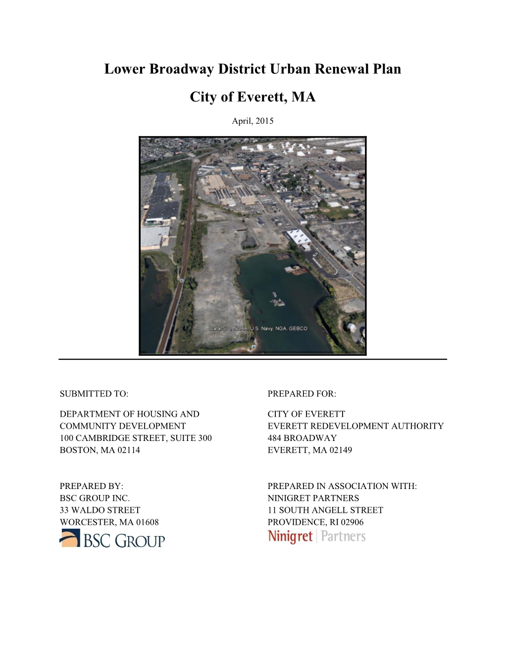 Lower Broadway District Urban Renewal Plan City of Everett, MA
