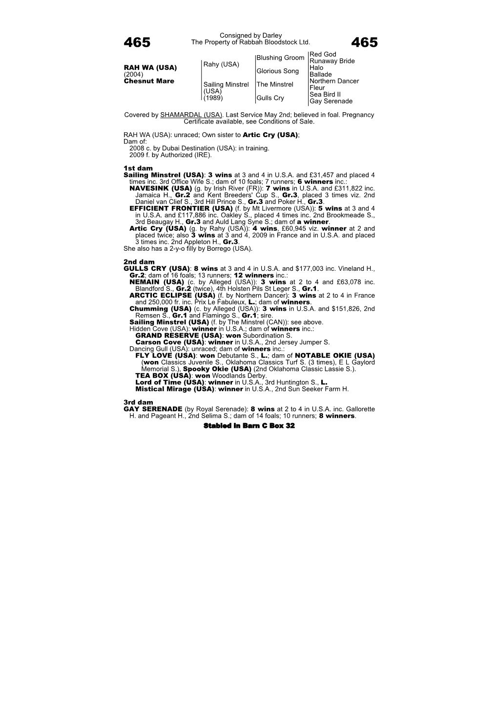 Consigned by Darley the Property of Rabbah Bloodstock Ltd. Blushing