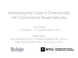 Addressing the Curse of Dimensionality with Convolutional Neural Networks