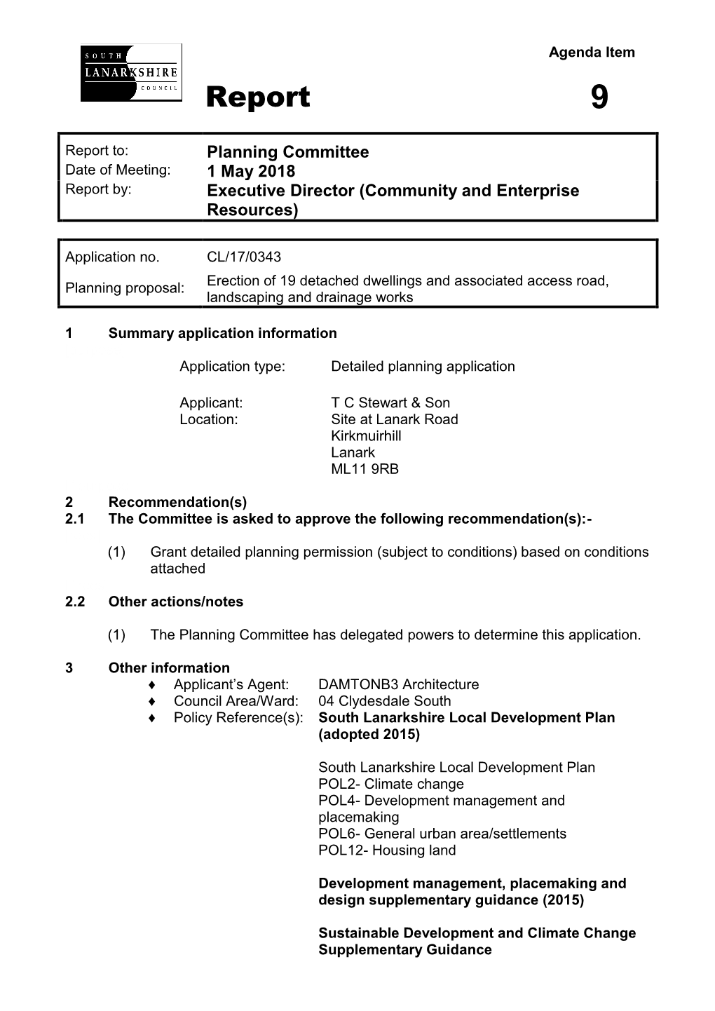 Report Submission 30 June 04