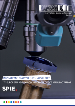 MARCH 31ST - APRIL 01ST 7Th EUROPEAN SEMINAR on PRECISION OPTICS MANUFACTURING WELCOME