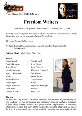 Freedom Writers