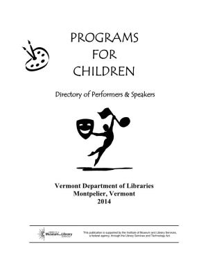 Programs for Children