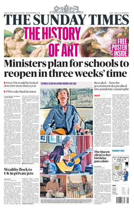 Ministers Plan for Schools to Reopen in Three Weeks' Time