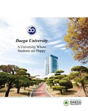 Daegu University a University Where Students Are Happy