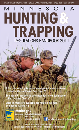 2011 Hunting & Trapping Regulations Handbook