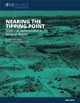 Nearing the Tipping Point: Drivers of Deforestation in the Amazon Region