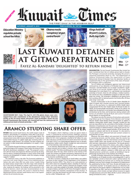 Last Kuwaiti Detainee at Gitmo Repatriated