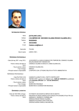 Cv Luigi Catalano