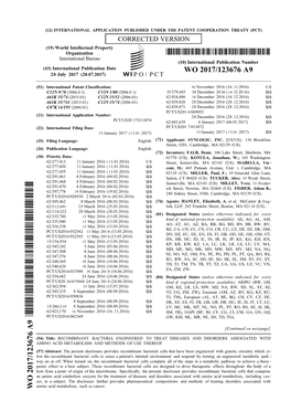 WO 2017/123676 A9 20 July 2017 (20.07.2017) P O P C T