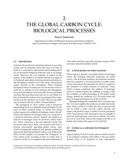 The Global Carbon Cycle: Biological Processes